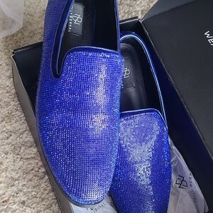 Royal Blue Sparkling Loafers